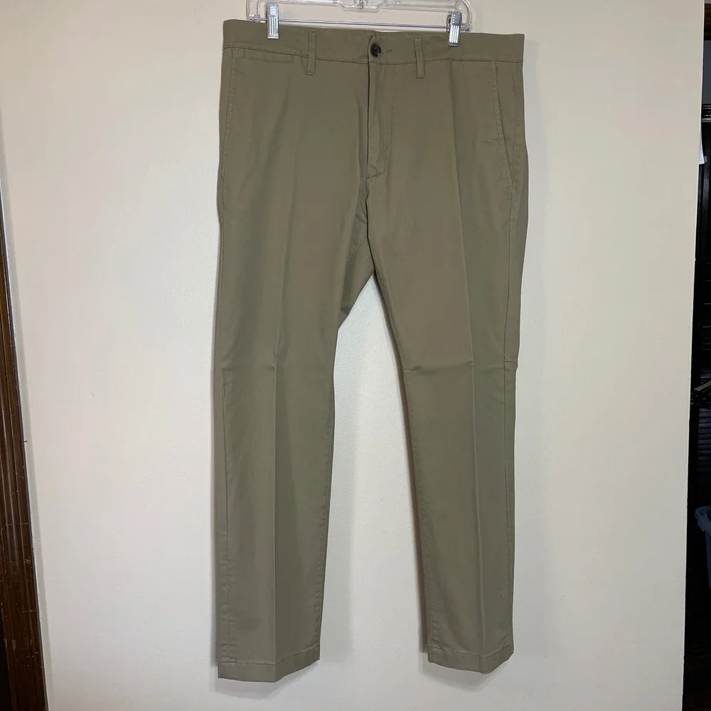Goodfellow & Co Mens Hennepin Chino‎ Slim Fit Khaki Pants 36x30 Stretch Cotton